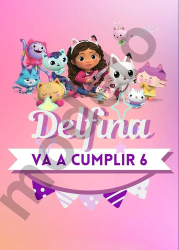 Video Invitación Digital Whatsapp Casa De Muñecas De Gabby 1