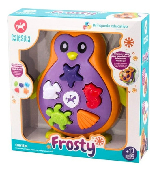 Pinguim Colorido Educativo Frosty 0865 Calesita Ta Te Ti 0