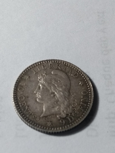 Moneda Argentina De Plata 10 Centavos 1883 1
