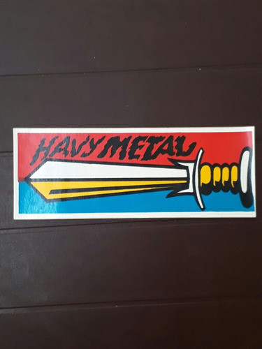 Calco Autoadhesivo Espada Havy Metal. 0