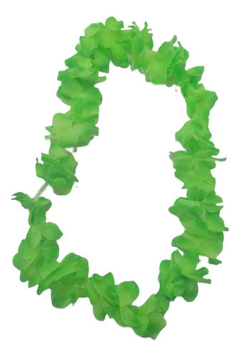 Colar Havaiano Verde Fantasia Festas 0