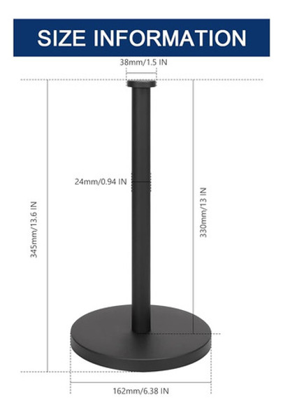 Nearmoon Standing Paper Towel Holder, Kitchen Paper Towel Ro 1