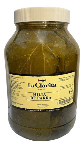 Hoja De Parra X1500g- La Clarita- Kosher 0