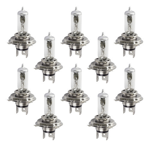 10 Lâmpadas H4 Farol Alto Baixo 70w Halógeno Caminhão 24v 0