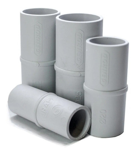 Union Conector Tubo Rígido Corrugado Pvc 25 Mm Genrod 0
