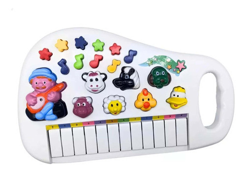 Teclado Piano Musical Infantil Baby Fazendinha Iaiao C/ Luz 0
