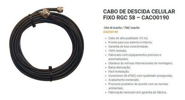 Antena Celular Rural Voz 2g 3g 4g + Cabo+adaptador Tnc X Sma 1 Antena Celular Rural Voz 2g 3g 4g + Cabo+adaptador Tnc X Sma 1