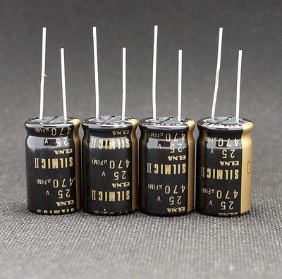 4pcs Japón Elna 470uf 25v Silmic Ii Alta Fidelidad High-end 0