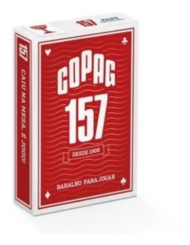 Baralho 157 Vermelho Naipe Tradicional Copag 0