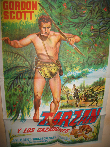 Poster Pelicula * Tarzan Y Los Cazadores * Año 1958 G. Scott 0