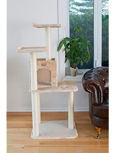 Gleepet Gp78571021 Arbol De Gato, 57 Pulgadas, Beige 1