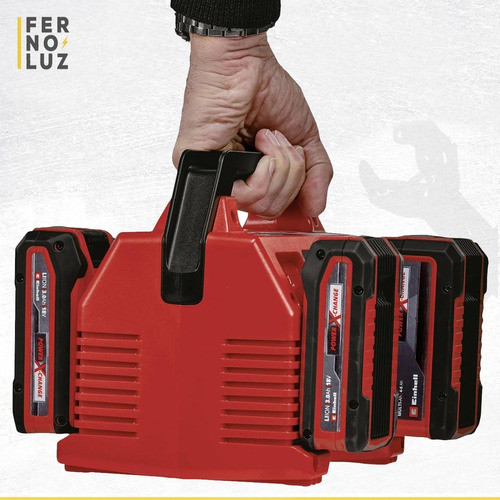 Cargador Baterias Cuádruple Einhell Power-x-change 4 Bateria 1