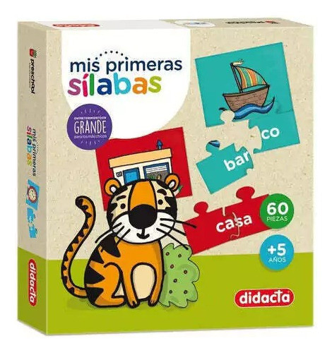 Juego Mis Primeras Silabas Puzzle Infantil 60p Didacta Ik020 1