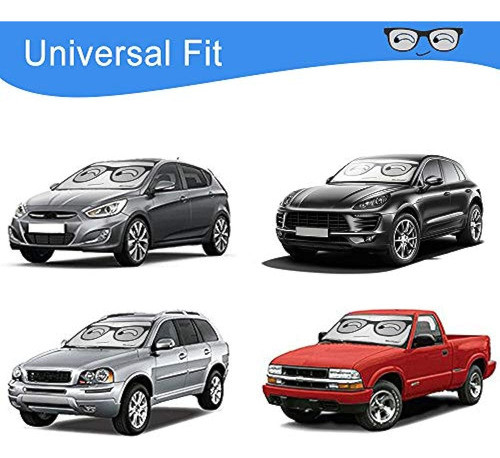 Homeya Parasol Para Parabrisas De Dibujos Animados Para Coch 1