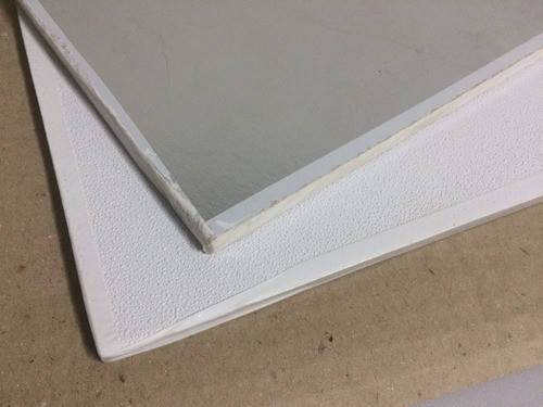 Placa Cielorraso Desmontable De Yeso Con Vinilo 61 X 61 0