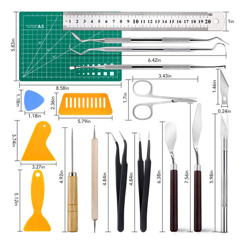 Kit De 28 Herramientas Para Recortar Vinilo Y Arte Diy 1