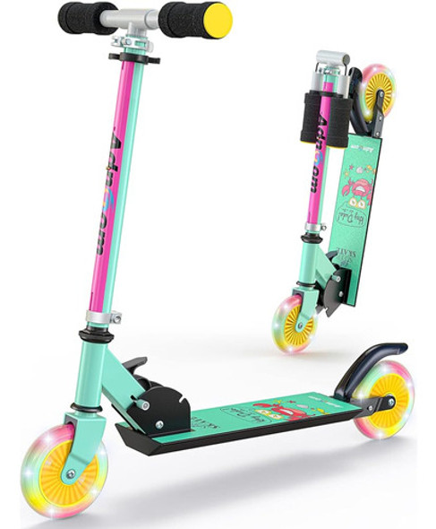 Adnoom Scooter Para Niños De 3 A 12 Años, Scooters Plegables 0