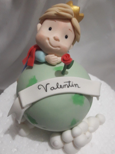 Adorno Torta El Principito Porcelana Fría 0