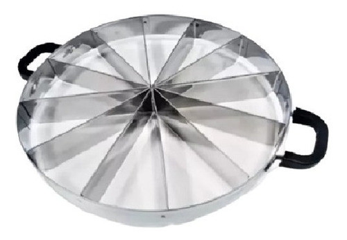 Bolo Pizza Torta Pudim Cortador Marcador 12 Pedaços Inox 1