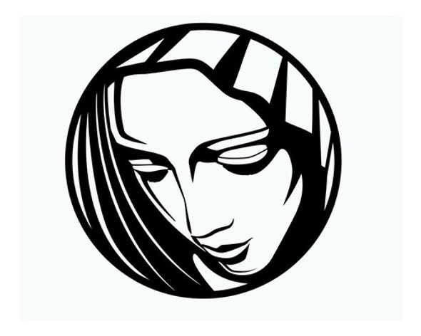 Calco Virgen  Pegatina Vinilo Para Autos 0