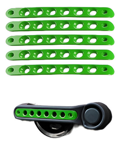 5 X Verde Puerta Asidero Mango Cubre Etiqueta Ajuste De Alum 0