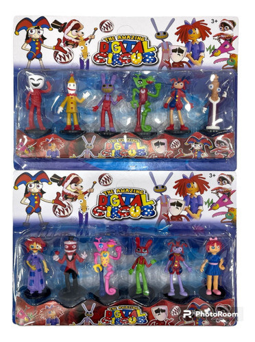 Muñecos Circus Digital X6 Blíster Pomni Ragatha Jax Kinger 0