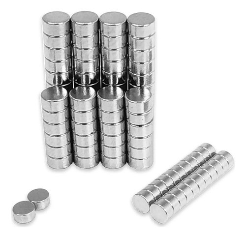 10 Peças Imãs Neodímio Magnetismo Intenso 8x3mm 0