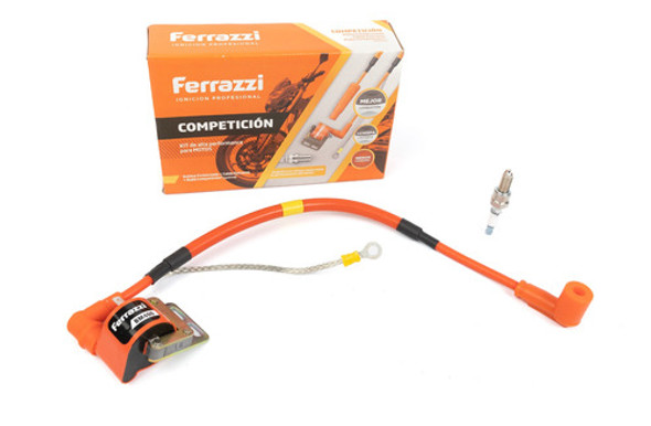Kit Bujia Nr8cc + Bobina Y Cable 90° Ferrazzi 0