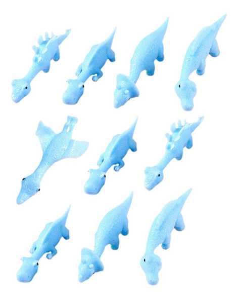 10 Peças Dinossauro Estilingue De Borracha Dino Brinquedo 1