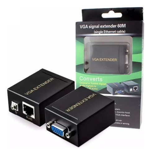 Extensor Vga Por Utp 60 Mts   Metalico   Excelente 0
