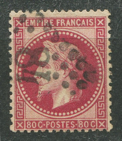 Francia Sello Estampilla Yvert 32a Napoleon 1867 0
