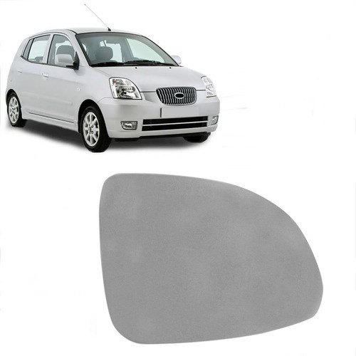 Lente Retrovisor Kia Picanto 2007 2008 Esquerdo 0