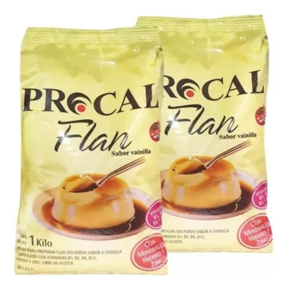 Flan De Vainilla Polvo Sin Tacc Procal Fortificada 1 Kilo X2 0 Flan De Vainilla Polvo Sin Tacc Procal Fortificada 1 Kilo X2 0