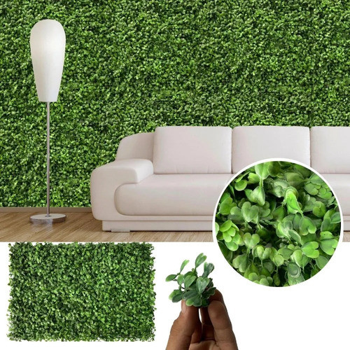 Jardim Vertical Artificial Placa Buchinho 60x40cm C/1 Placa 0