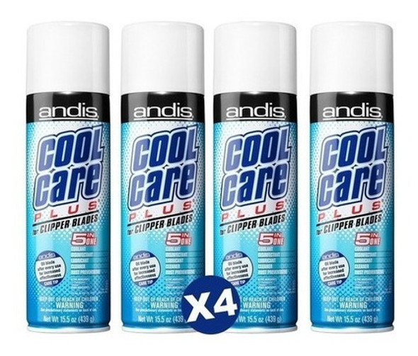 Kit X 4 Lubricantes Cool Care Plus 5en1 Andis Original Spray 0 Kit X 4 Lubricantes Cool Care Plus 5en1 Andis Original Spray 0