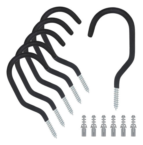 Ganchos Para Bicicletas En Pared, 6 Unidades, Robustos 0