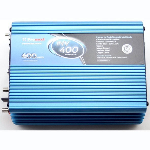 Inversor De Tensión 12 Volts A 220 Volts Hasta 400 Watts 0