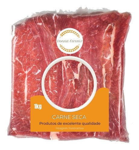 Carne Seca Peça Alta Qualidade Unidade 1kg - Com Cálcio 0