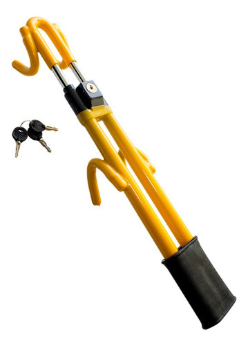 Traba Volante Seguridad Auto Anula Giro Volante Amarillo F40 0