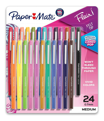 Plumas Punta Fieltro Paper Mate Flair, Punto Medio 0