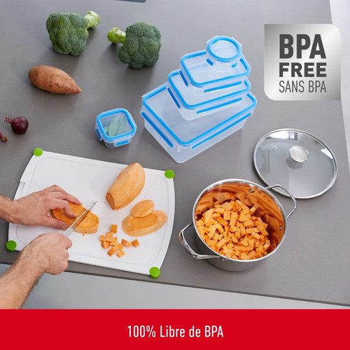 Set De 5 Contenedores Alimentos Tuper  Mseal Tefal 1