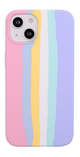 Protector Para iPhone 13 Rainbow Silicona 0