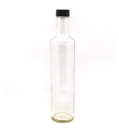 Botella Vidrio Aceite Vinagre Tapa Rosca 500 Cc Redonda X12 0