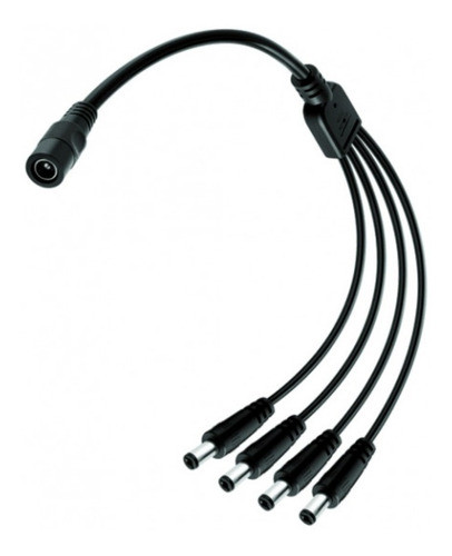 Fuente 12v 6a Para 4 Cámaras Jack 5,5mm + Divisor Para 4 Cam 1