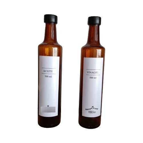 Botella Ámbar Aceite 500cc (unidad) 0