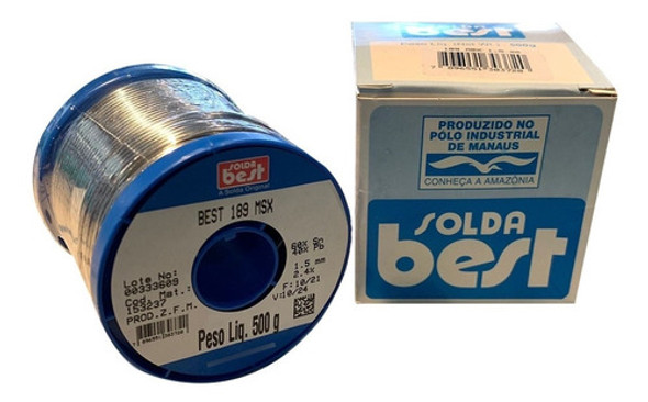 Estaño Tipo Fideo Best 1.5mm, 500 Gr 60% Sn 40% Pb | Resina 0