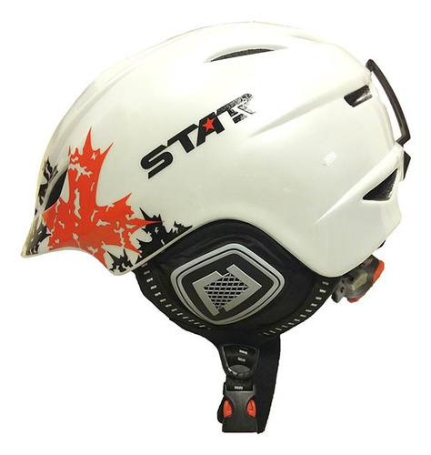 Casco Para Esquí Blanco - Orejera Blanda - Soporte Antiparra 0