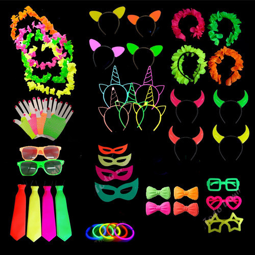 Combo Cotillon Super Flúo Para 80-120 Personas Premium 0