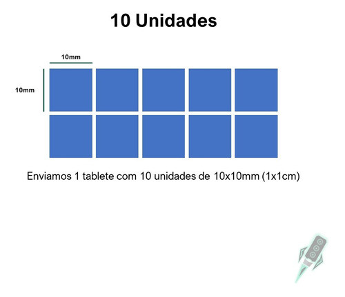 Thermal Pad Almofada Térmico 10x10x1mm 10 Unidades 1