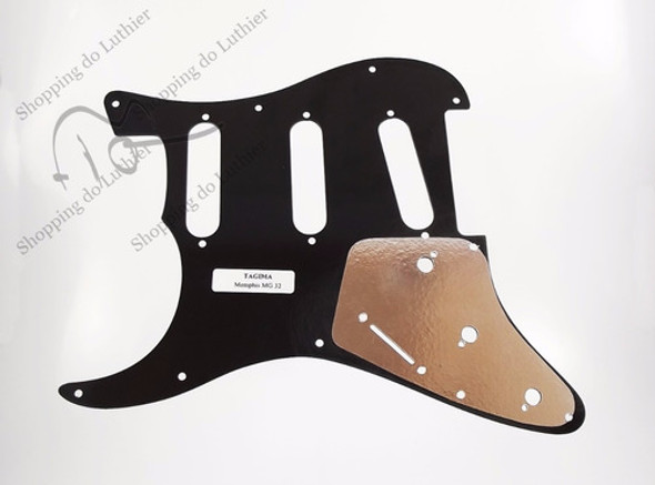 Escudo Guitarra Strato Tagima Memphis Mg 32 Preto Canhoto 1